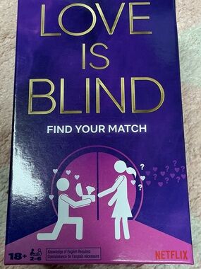 Netflix LOVE IS BLIND Board Game - Purple with Gold Accents